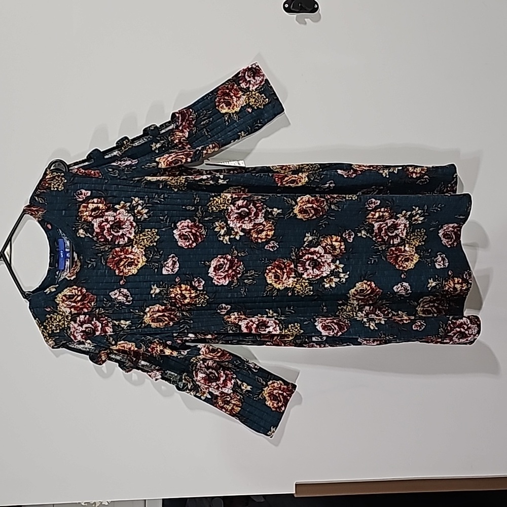 Apt 9 XXL Roses Sweater Dress NWT With Pockets